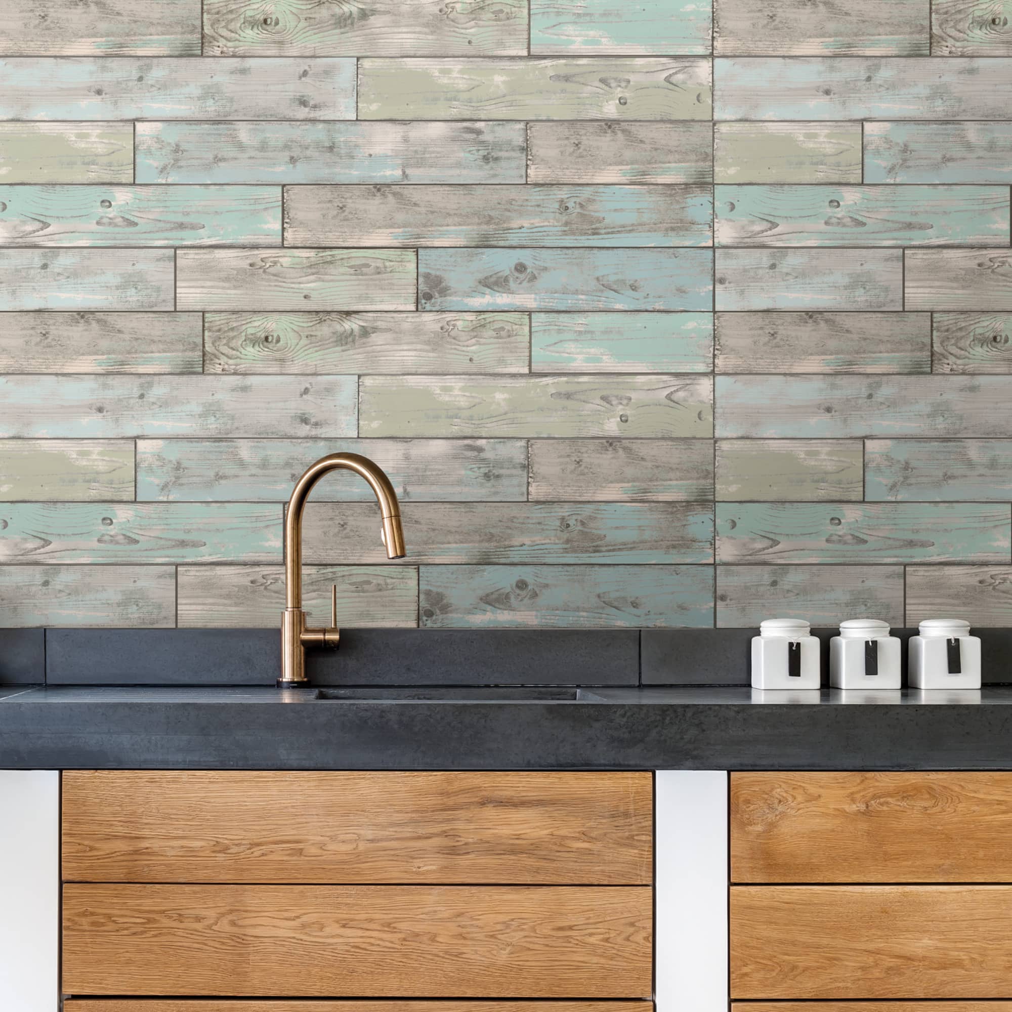 WallPops Seaside Wood Wall Art Kit